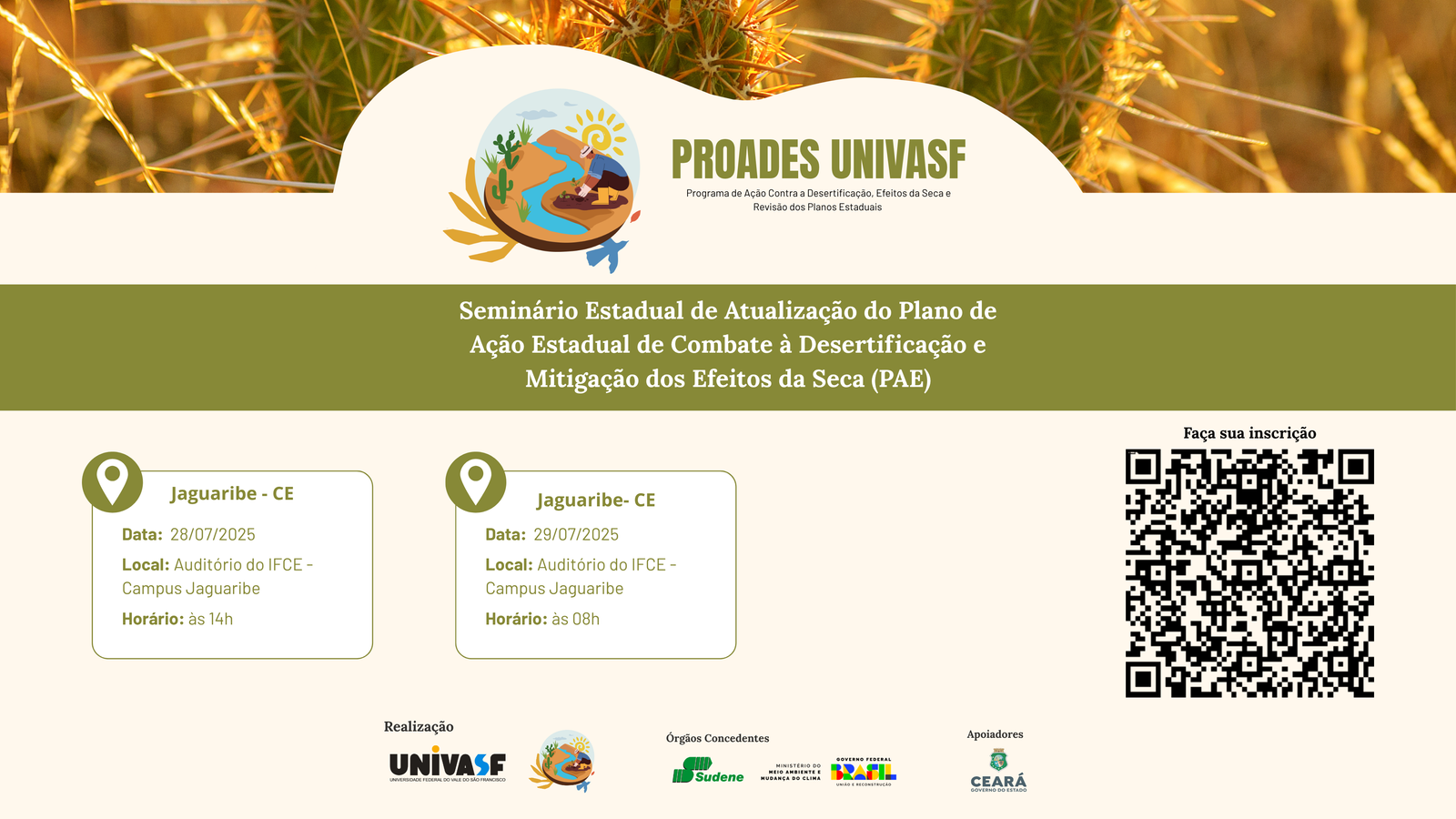 Seminários Estaduais – PROADES UNIVASF